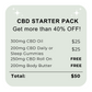 CBD Starter Pack - Get more than 40% Off