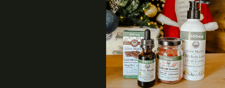 A image of different CBD products from Alive-market