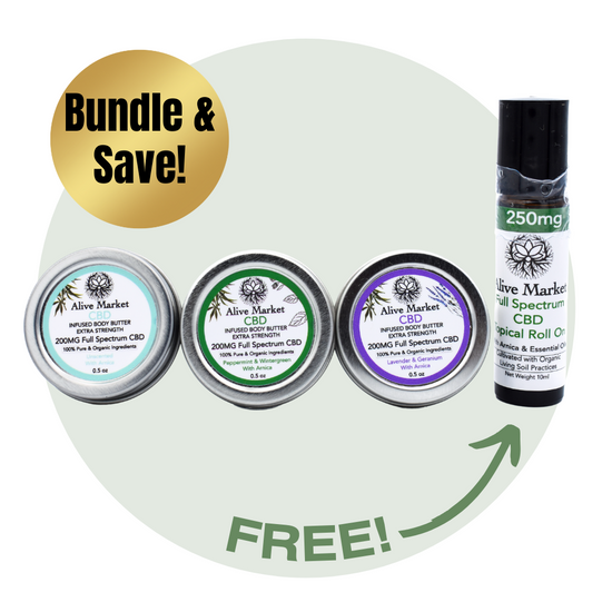 Travel Size CBD Topical Pack - Includes A FREE CBD Roll On!