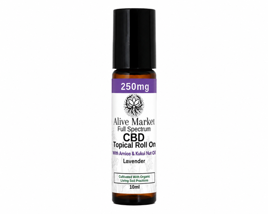 250mg Full Spectrum CBD Roll on With Kukui Nut + Arnica Oil