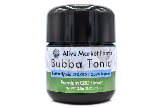 Bubba Tonic - Organic CBD Flower By Alive Market Farms