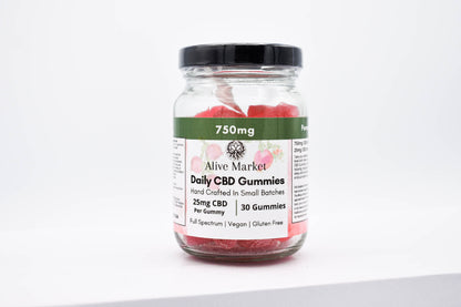 750mg CBD Daily Gummies | Full Spectrum CBD | 30 Count