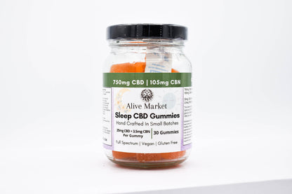 750mg CBD Sleep Gummies | Full Spectrum CBD + 105mg CBN | 30 Count