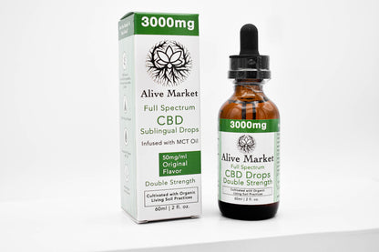 Double Strength Full Spectrum (50mg/ml) CBD Tincture